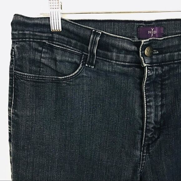 NYDJ Lift & Tuck Technology Dark Wash Straight 12 - Picture 3 of 6